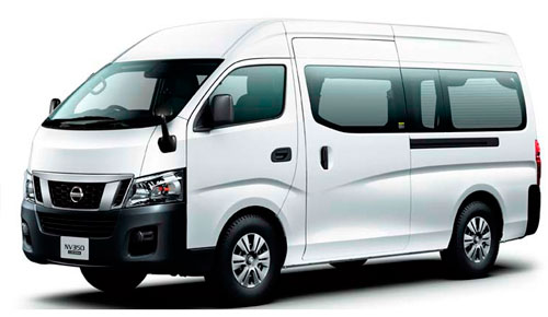 Renta camionetas pasajeros, Alquiler camionetas Nissan Urvan