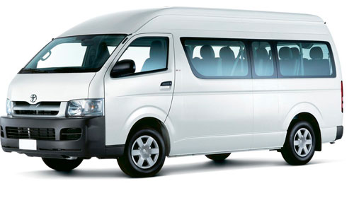 Alquiler camionetas reservacion Toyota Hiace